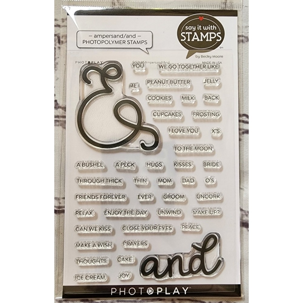 Photoplay - Ampersand And - Say it with Stamps Set - Card Friend Love